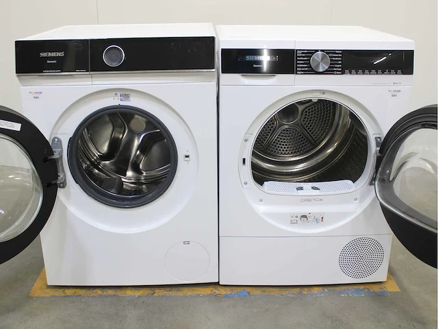 Siemens iq700 isensoric intelligentdosing system wifi powerspeed system wasmachine & siemens iq500 isensoric selfcleaning condenser wasdroger - afbeelding 2 van  8