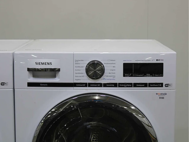 Siemens iq700 isensoric intelligentdosing system wifi wasmachine & siemens iq700 isensoric bestcollection wifi wasdroger - afbeelding 6 van  8