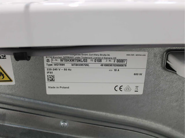 Siemens iq700 isensoric intelligentdosing system wifi wasmachine & siemens iq700 isensoric bestcollection wifi wasdroger - afbeelding 8 van  8