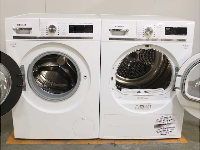 Siemens iq700 isensoric outdoorcollection extraklasse wasmachine & siemens iq700 isensoric selfcleaning condenser extraklasse droger - afbeelding 2 van  8