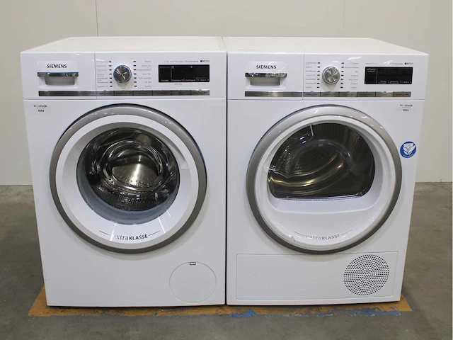 Siemens iq700 isensoric sensofresh system extraklasse wasmachine & siemens iq700 isensoric outdoorcollection extraklasse wasdroger - afbeelding 1 van  8