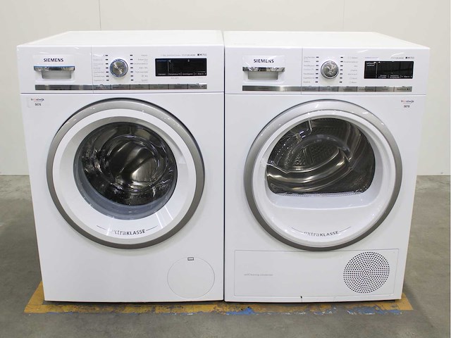 Siemens iq700 isensoric sensofresh system extraklasse wasmachine & siemens iq700 isensoric outdoorcollection extraklasse wasdroger - afbeelding 1 van  8
