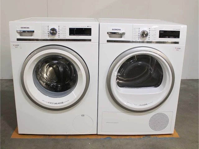 Siemens iq700 isensoric sensofresh system extraklasse wasmachine & siemens iq700 isensoric selfcleaning condenser extraklasse droger - afbeelding 1 van  8