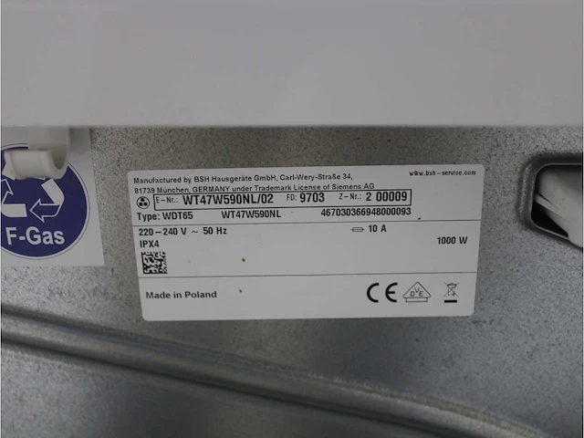 Siemens iq700 isensoric sensofresh system extraklasse wasmachine & siemens iq700 isensoric selfcleaning condenser extraklasse droger - afbeelding 8 van  8