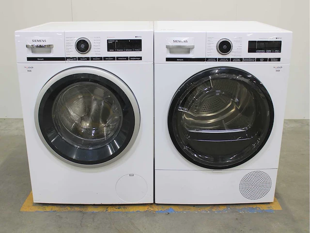 Siemens iq700 isensoric wasmachine & siemens iq700 isensoric intelligentcleaning system wasdroger - afbeelding 1 van  8