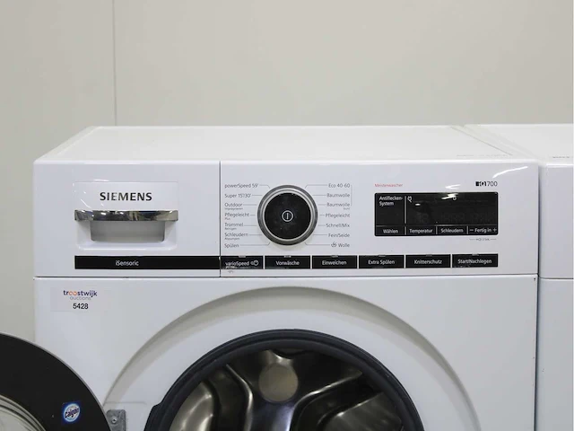 Siemens iq700 isensoric wasmachine & siemens iq700 isensoric intelligentcleaning system wasdroger - afbeelding 3 van  8