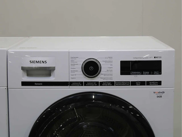 Siemens iq700 isensoric wasmachine & siemens iq700 isensoric intelligentcleaning system wasdroger - afbeelding 6 van  8