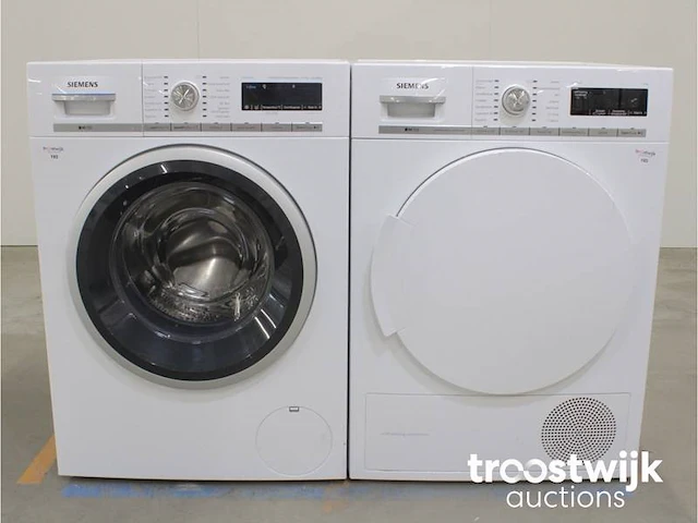 Siemens iq700 isensoric wasmachine & siemens iq700 isensoric selfcleaning condenser droger - afbeelding 1 van  8