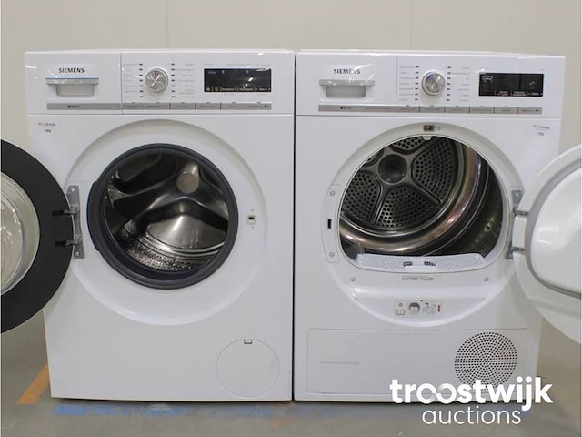 Siemens iq700 isensoric wasmachine & siemens iq700 isensoric selfcleaning condenser droger - afbeelding 2 van  8