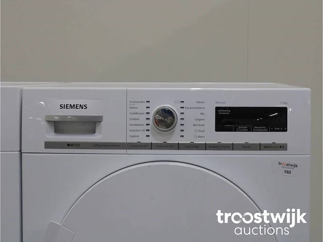 Siemens iq700 isensoric wasmachine & siemens iq700 isensoric selfcleaning condenser droger - afbeelding 6 van  8