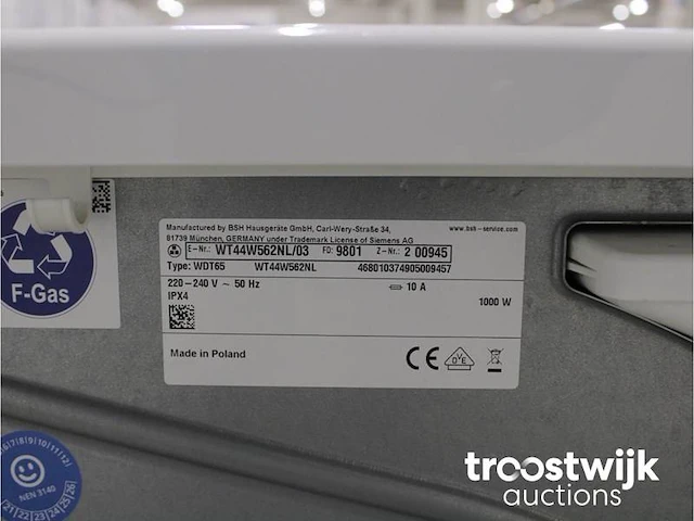 Siemens iq700 isensoric wasmachine & siemens iq700 isensoric selfcleaning condenser droger - afbeelding 8 van  8