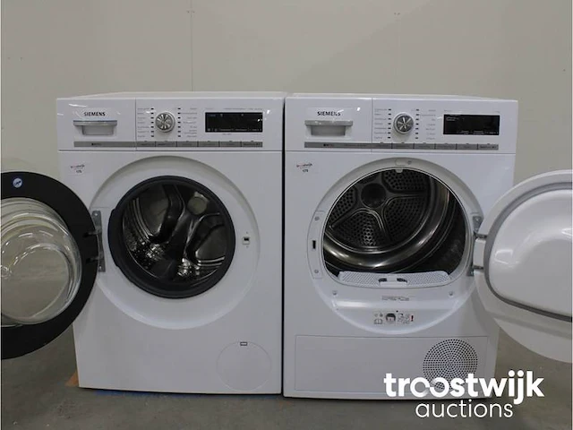 Siemens iq700 isensoric wasmachine & siemens iq700 selfcleaning condenser droger - afbeelding 2 van  8