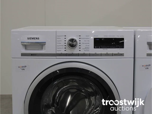 Siemens iq700 isensoric wasmachine & siemens iq700 selfcleaning condenser droger - afbeelding 3 van  8