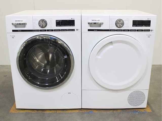 Siemens iq700 isensoric wifi wasmachine & siemens iq700 isensoric wifi wasdroger - afbeelding 1 van  8