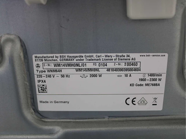 Siemens iq700 isensoric wifi wasmachine & siemens iq700 isensoric wifi wasdroger - afbeelding 5 van  8