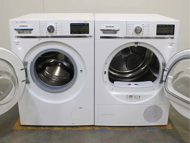 Siemens iq800 i-dos isensoric extraklasse wifi wasmachine & siemens iq800 isensoric selfcleaning condenser wasdroger - afbeelding 2 van  8