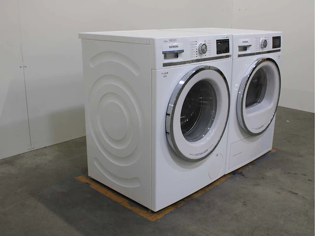 Siemens iq800 i-dos isensoric extraklasse wifi wasmachine & siemens iq800 selfcleaning condenser wasdroger - afbeelding 4 van  8