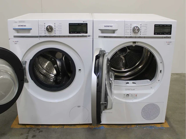 Siemens iq800 i-dos isensoric wifi wasmachine & siemens iq800 isensoric selfcleaning condenser wasdroger - afbeelding 2 van  8