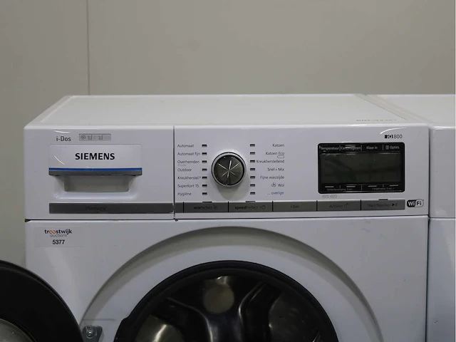 Siemens iq800 i-dos isensoric wifi wasmachine & siemens iq800 isensoric selfcleaning condenser wasdroger - afbeelding 3 van  8