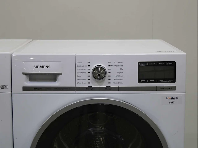 Siemens iq800 i-dos isensoric wifi wasmachine & siemens iq800 isensoric selfcleaning condenser wasdroger - afbeelding 6 van  8