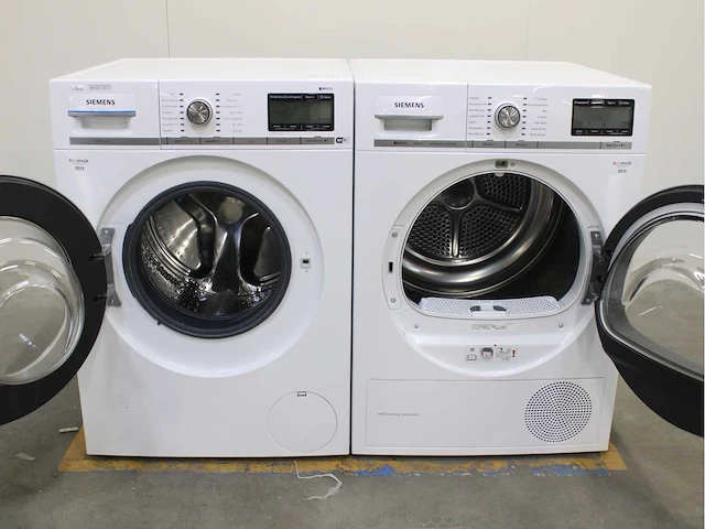 Siemens iq800 i-dos isensoric wifi wasmachine & siemens iq800 isensoric selfcleaning condenser wasdroger - afbeelding 2 van  8