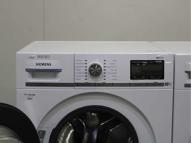 Siemens iq800 i-dos isensoric wifi wasmachine & siemens iq800 isensoric selfcleaning condenser wasdroger - afbeelding 3 van  8