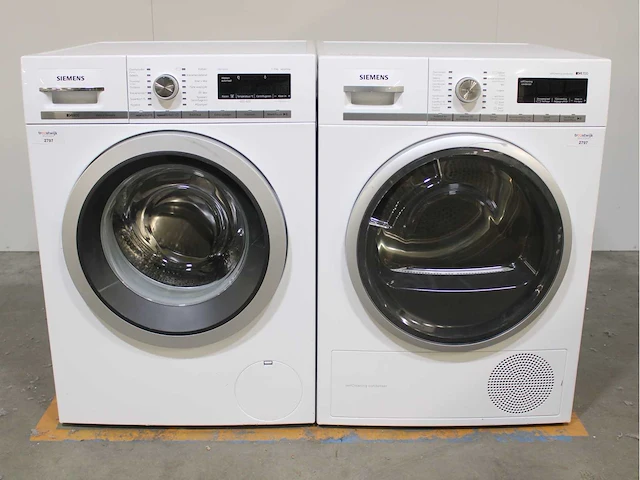 Siemens iq800 isensoric aquastop wasmachines & siemens iq700 selfcleaning condenser wasdrogers - afbeelding 1 van  8