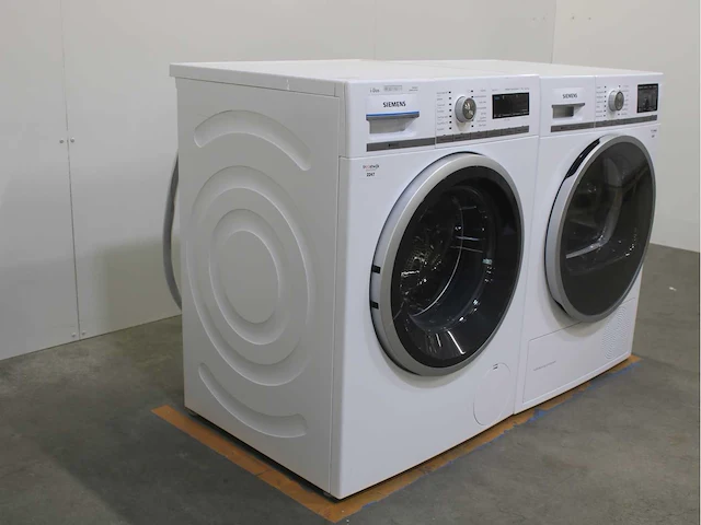 Siemens iq800 isensoric i-dos aquastop wasmachine & siemens iq800 isensoric selfcleaning condenser droger - afbeelding 4 van  8