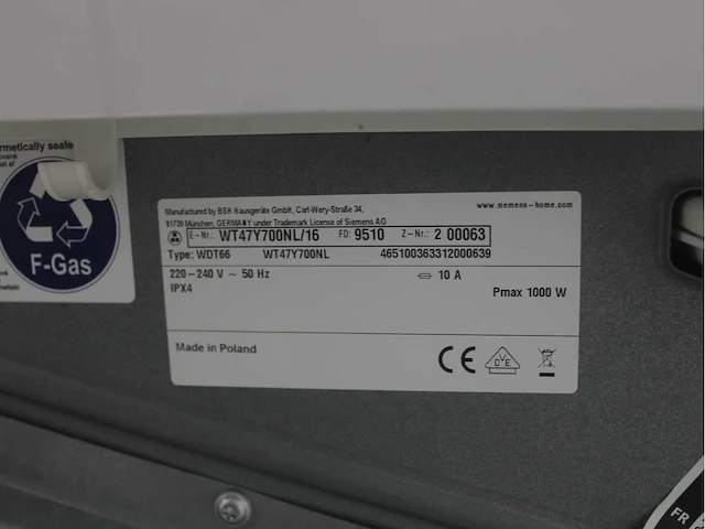 Siemens iq800 isensoric i-dos aquastop wasmachine & siemens iq800 isensoric selfcleaning condenser droger - afbeelding 8 van  8