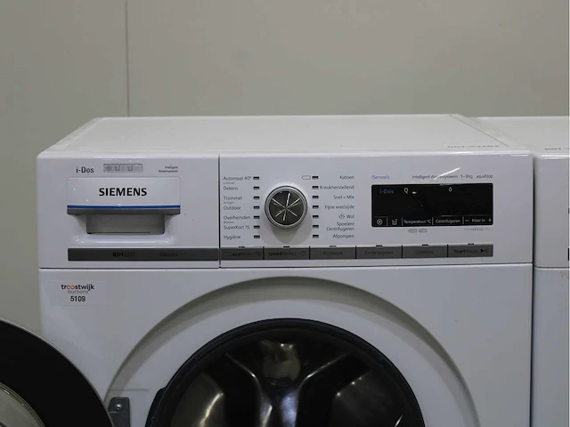 Siemens iq800 isensoric i-dos aquastop wasmachine & siemens iq800 isensoric selfcleaning condenser wasdroger - afbeelding 3 van  8