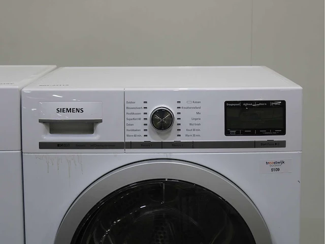 Siemens iq800 isensoric i-dos aquastop wasmachine & siemens iq800 isensoric selfcleaning condenser wasdroger - afbeelding 6 van  8