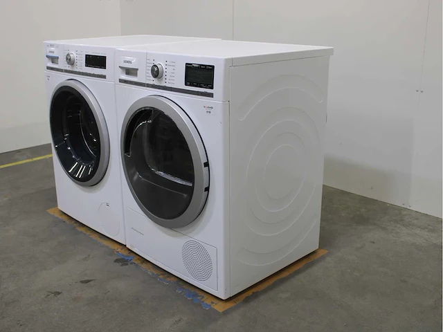 Siemens iq800 isensoric i-dos aquastop wasmachine & siemens iq800 isensoric selfcleaning condenser wasdroger - afbeelding 7 van  8