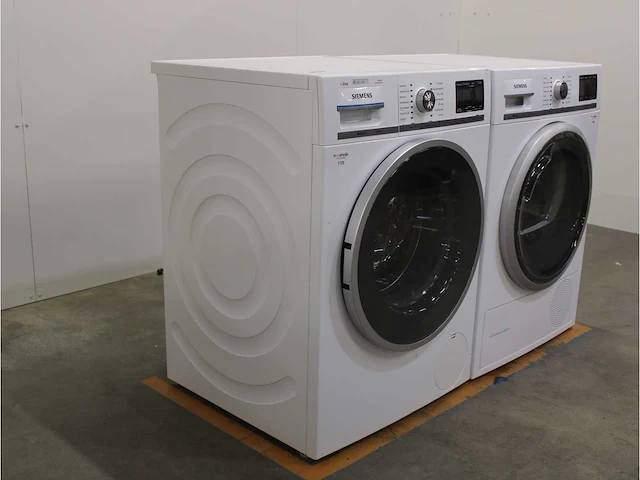 Siemens iq800 isensoric i-dos wasmachine & siemens iq800 isensoric selfcleaning condenser droger - afbeelding 4 van  8