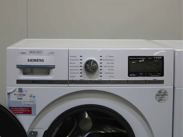 Siemens iq800 isensoric i-dos wasmachines & siemens iq800 isensoric selfcleaning condenser a++ wasdrogers - afbeelding 3 van  8