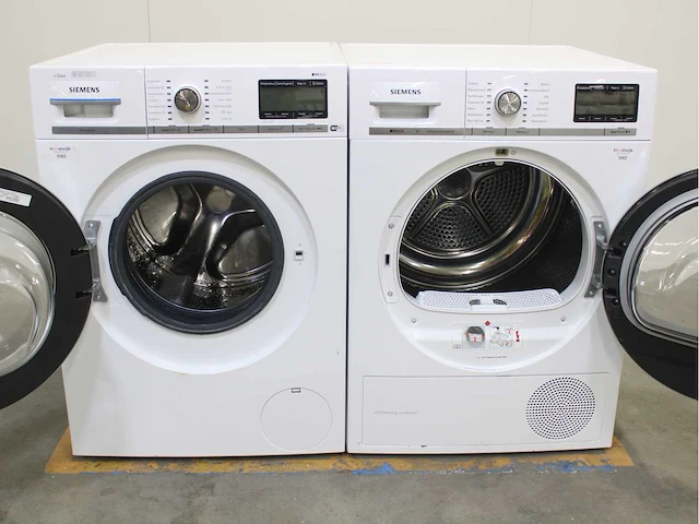 Siemens iq800 isensoric i-dos wifi wasmachine & siemens iq800 selfcleaning condenser wasdroger - afbeelding 2 van  8