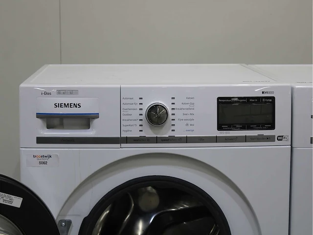 Siemens iq800 isensoric i-dos wifi wasmachine & siemens iq800 selfcleaning condenser wasdroger - afbeelding 3 van  8