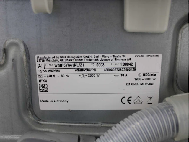 Siemens iq800 isensoric i-dos wifi wasmachine & siemens iq800 selfcleaning condenser wasdroger - afbeelding 5 van  8