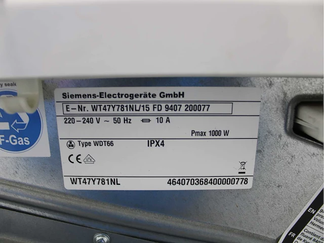 Siemens iq800 isensoric selfcleaning condenser a++ wasdrogers - afbeelding 4 van  6