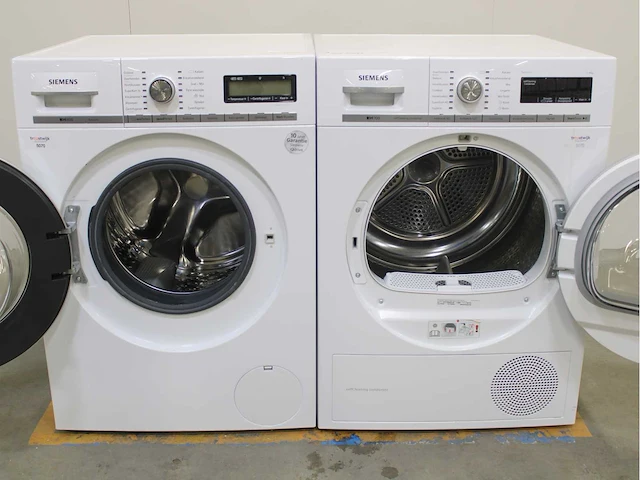 Siemens iq800 isensoric wasmachine & siemens iq700 isensoric selfcleaning condenser wasdroger - afbeelding 2 van  8