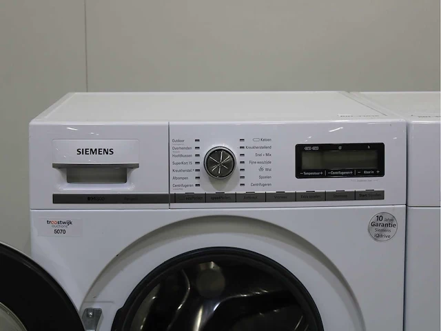 Siemens iq800 isensoric wasmachine & siemens iq700 isensoric selfcleaning condenser wasdroger - afbeelding 3 van  8