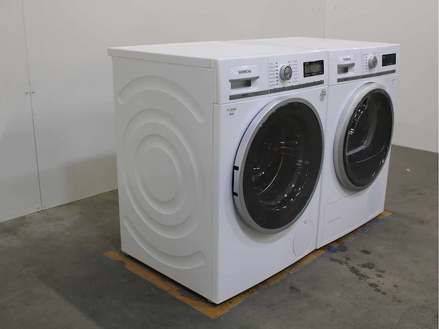 Siemens iq800 isensoric wasmachine & siemens iq700 isensoric selfcleaning condenser wasdroger - afbeelding 4 van  8
