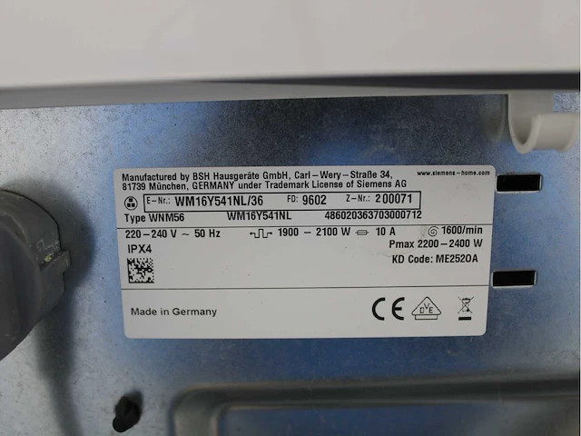 Siemens iq800 isensoric wasmachine & siemens iq700 isensoric selfcleaning condenser wasdroger - afbeelding 5 van  8