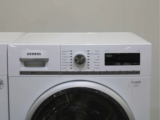 Siemens iq800 isensoric wasmachine & siemens iq700 isensoric selfcleaning condenser wasdroger - afbeelding 6 van  8