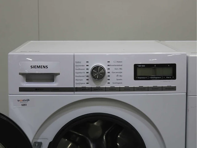 Siemens iq800 isensoric wasmachine & siemens iq700 isensoric selfcleaning condenser wasdroger - afbeelding 3 van  8