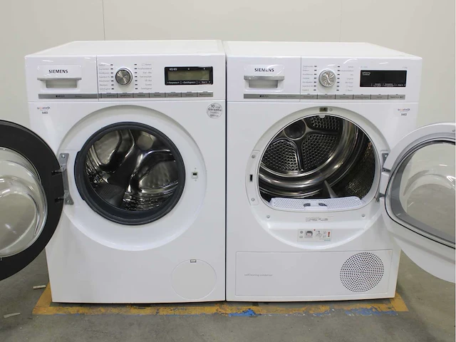 Siemens iq800 isensoric wasmachine & siemens iq700 isensoric selfcleaning condenser wasdroger - afbeelding 2 van  8