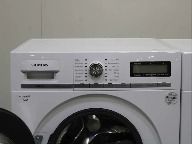Siemens iq800 isensoric wasmachine & siemens iq700 isensoric selfcleaning condenser wasdroger - afbeelding 3 van  8