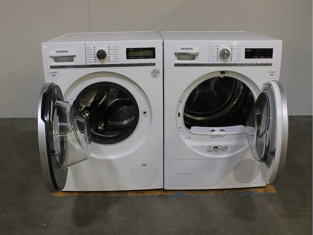 Siemens iq800 isensoric wasmachine & siemens iq700 selfcleaning condenser wasdroger - afbeelding 2 van  8