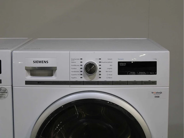 Siemens iq800 isensoric wasmachine & siemens iq700 selfcleaning condenser wasdroger - afbeelding 4 van  8