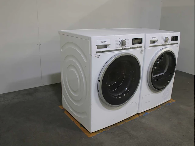 Siemens iq800 isensoric wasmachine & siemens iq700 selfcleaning condenser wasdroger - afbeelding 5 van  8