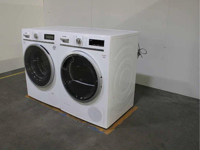 Siemens iq800 isensoric wasmachine & siemens iq700 selfcleaning condenser wasdroger - afbeelding 6 van  8